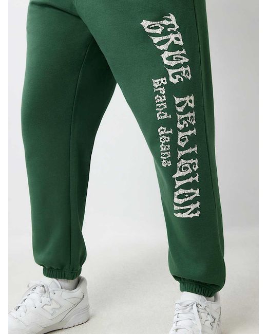 True Religion Green Blazing Logo Jogger for men