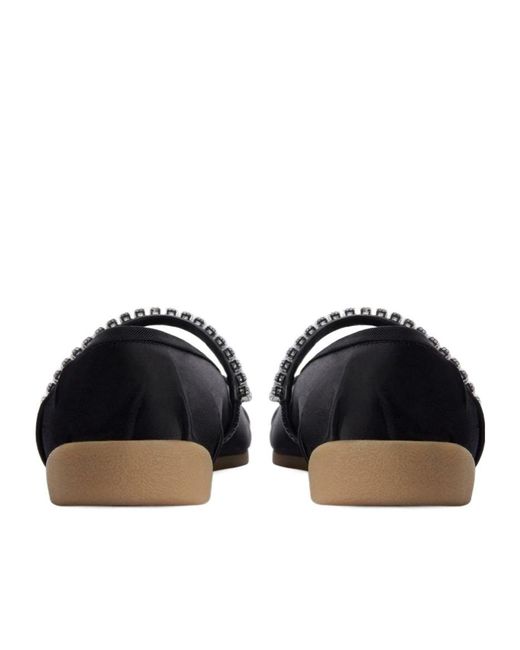 Giuseppe Zanotti Black Gz Top Strass Ballet Flats