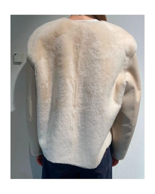 Max Mara Natural Long-Sleeve Casual Jacket
