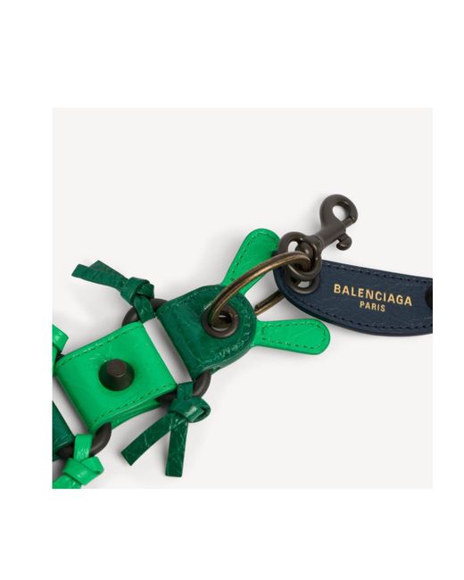 Balenciaga Green Le City Caterpillar Keychain/Charm for men