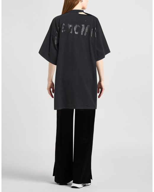 Balenciaga Black Loose Solid Color T-Shirt