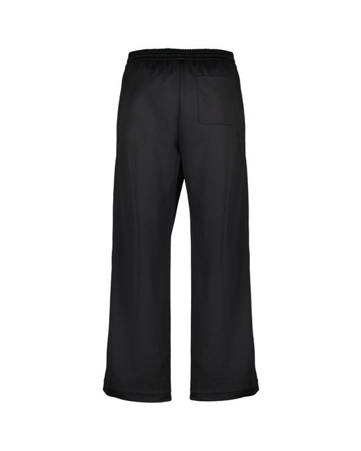 Fendi Black Wide-Leg Drawstring Track Trousers for men