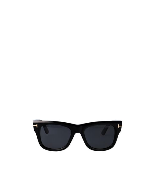 Tom Ford Black Eyewear Square Frame Sunglasses