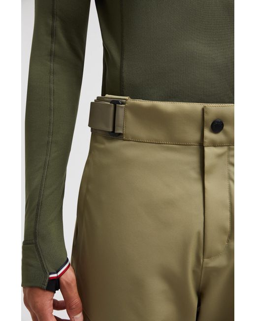 Moncler Green Grenoble Water Repellent Ski Pants for men