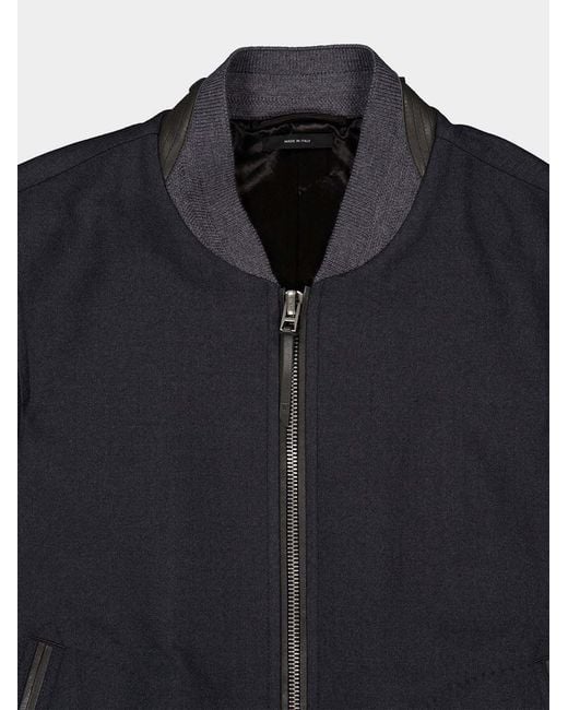 Tom Ford Blue Zip-Up Bomber Jacket for men