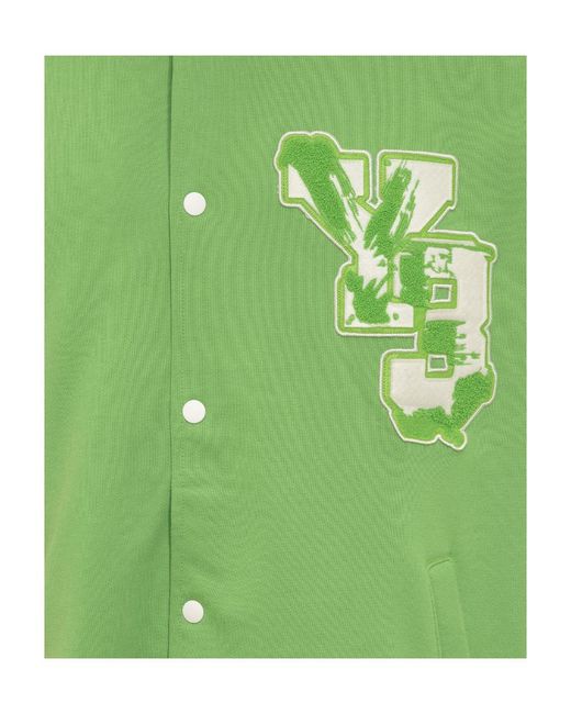 Y-3 Green Gfx Hooded Jacket for men