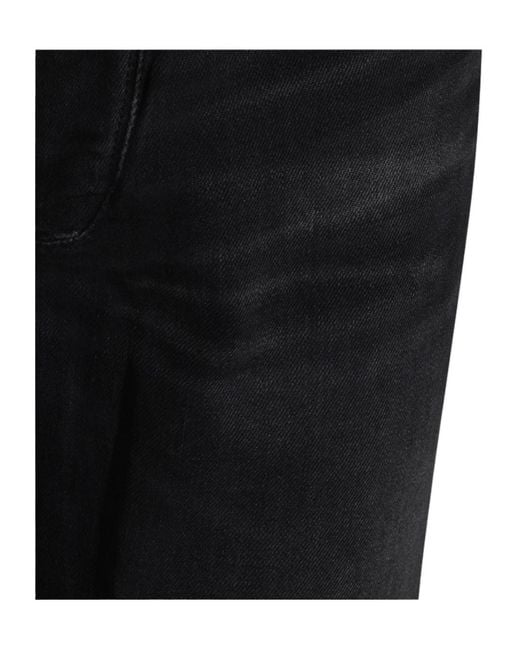 DIESEL Black Logo Patch Straight-Leg Skinny Jeans for men