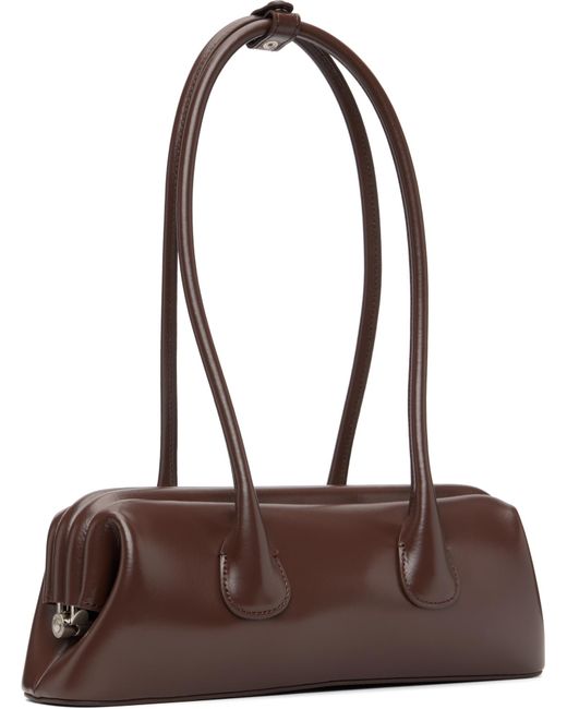 OSOI Brown Boat Wide Mini Shoulder Bag