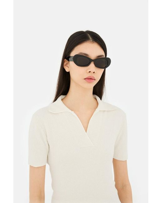 Retrosuperfuture Black Geometric Frame Sunglasses for men