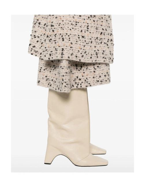 Fabiana Filippi Natural A-Line Skirt