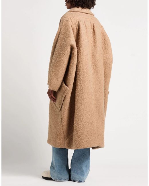 Maison Margiela Brown Single-Breasted Long-Sleeve Coat