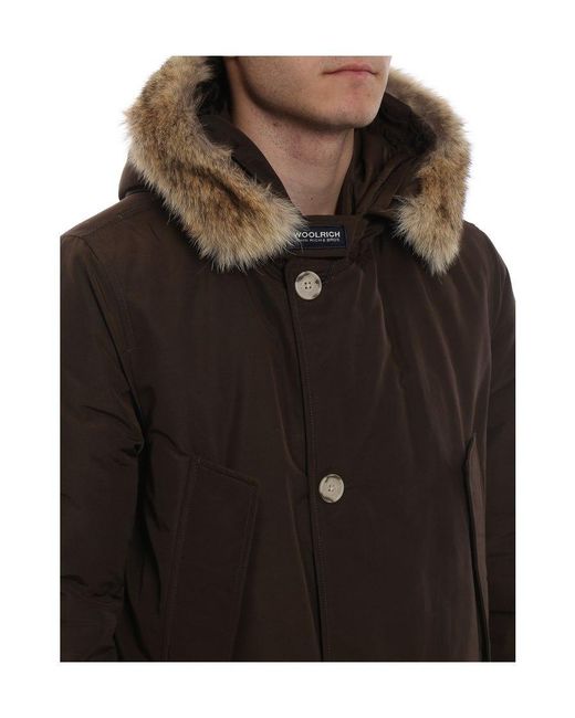 Woolrich Black A Coat Down Jacket for men