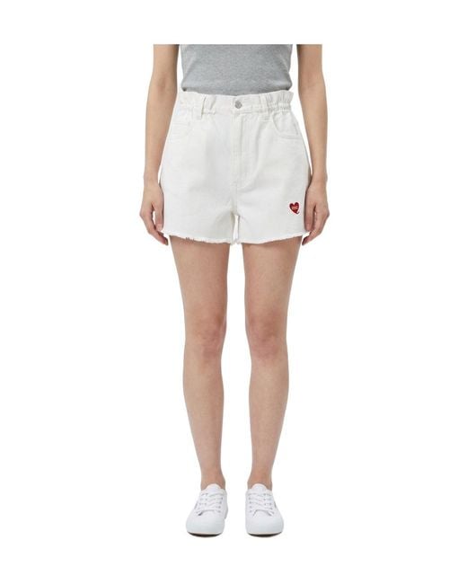 Marissa Chiara White Belt Loop Shorts