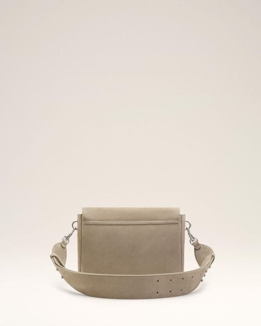 AMI Natural Ami Logo Flap Shoulder Bag for men