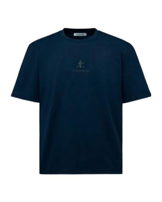 Premiata Blue Logo-Print T-Shirt for men