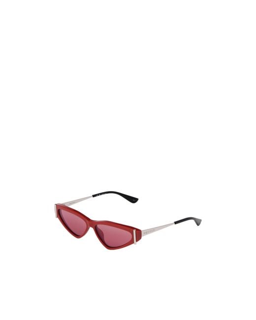 McQueen Pink T-Bar Cat-Eye Frame Sunglasses