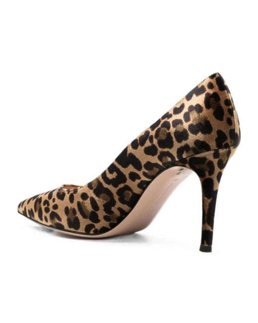 Gianvito Rossi Brown Pointed-Toe High Heels