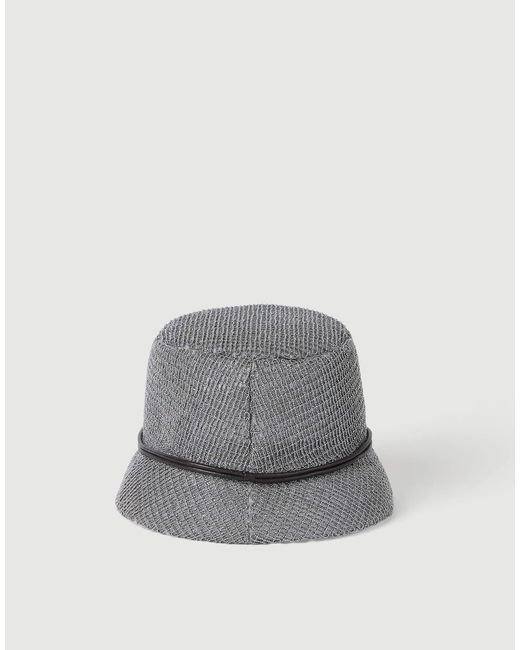 Brunello Cucinelli Gray Precious Bucket Hat