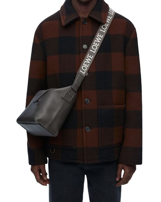 Loewe Black Small Cubi Crossbody Bag for men