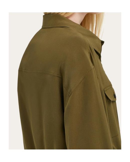 Ferragamo Green Safari Over Shirt