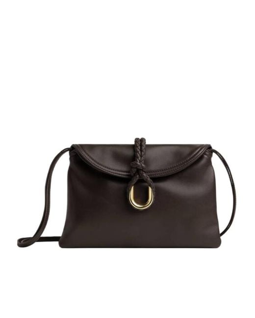 Bottega Veneta Black Liberta Small Crossbody Bag