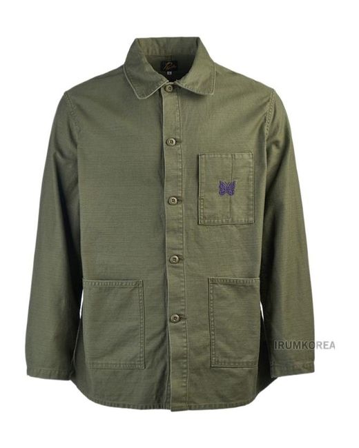 Needles Green Long Sleeve Jacket for men