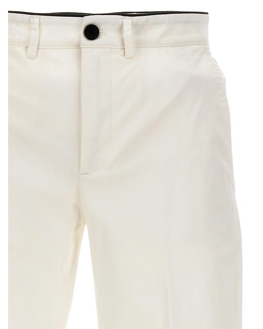 Department 5 White Classic Mike Trousers for men