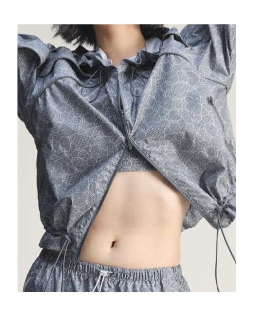 Adidas By Stella McCartney Blue Running Print Jacket