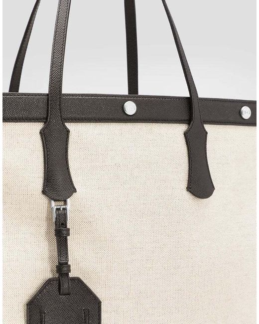 Dolce & Gabbana Natural Atene Shopping Bag for men