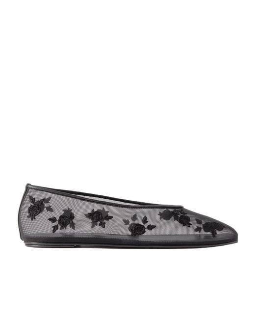 Magda Butrym Gray Mesh Ballet Flats