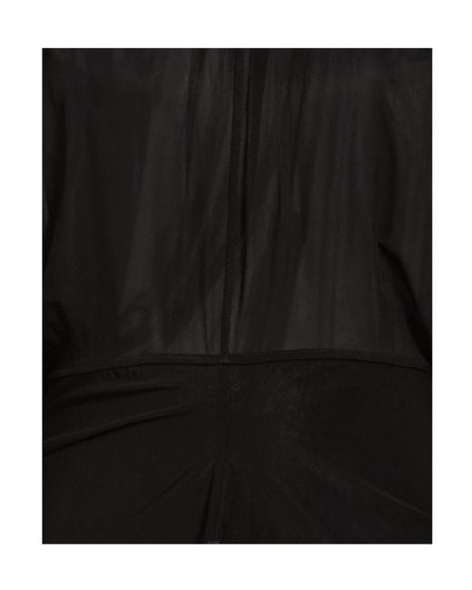 Rick Owens Black Plain Colour Tops