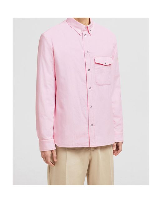 Moncler Pink X Fragment Hiroshi Fujiwara Padded Shirt Jacket for men