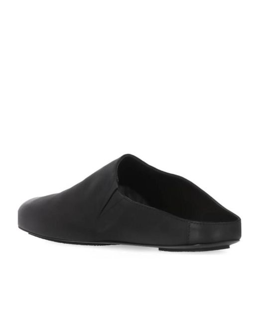 Uma Wang Brown Open-Heeled Slippers