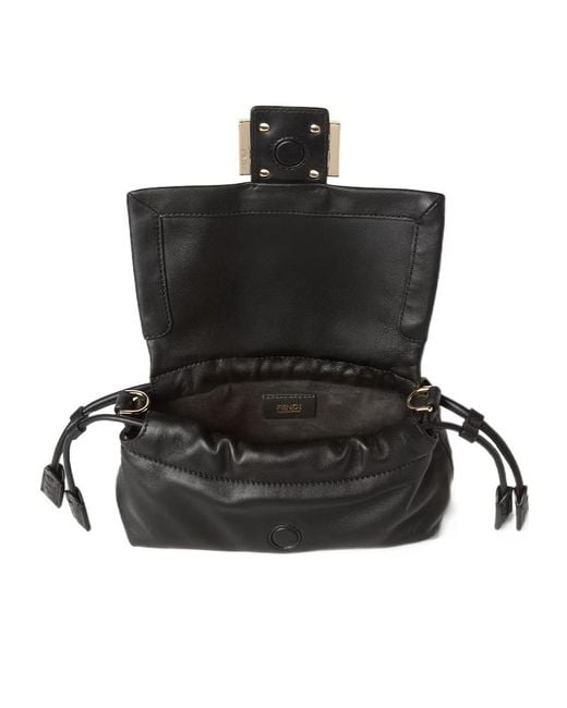 Fendi Black Baguette Soft Small