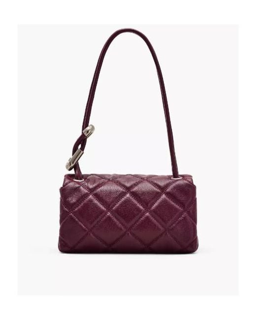 Marc Jacobs Purple The Quilted Mini Dual Shoulder Bag