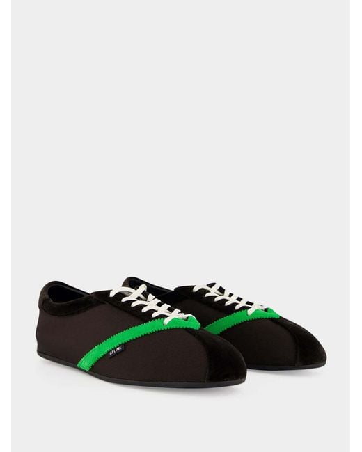 Céline Green Lace-Up Sneakers for men