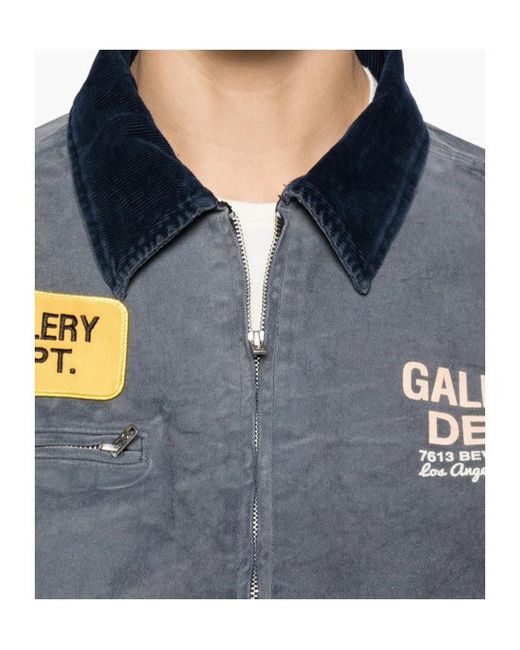 GALLERY DEPT. Blue Mechanic Logo Patch Jacket for men