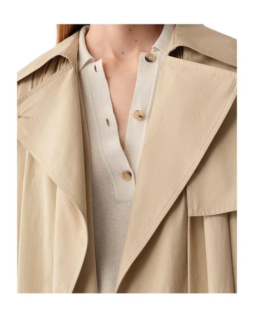 Calvin Klein Natural Mireille Belted Trench Coat