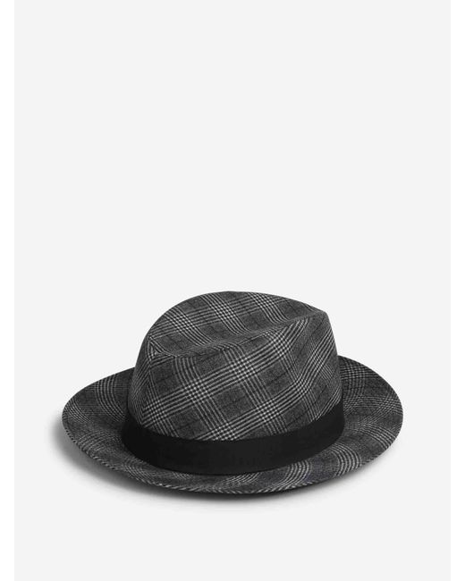 Borsalino Multicolor Plaid Hat for men