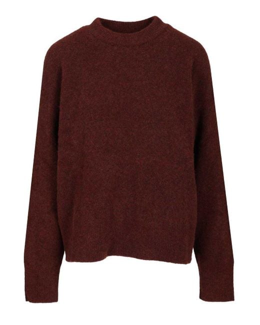 Filippa K Purple Wool Yak Crewneck Sweater