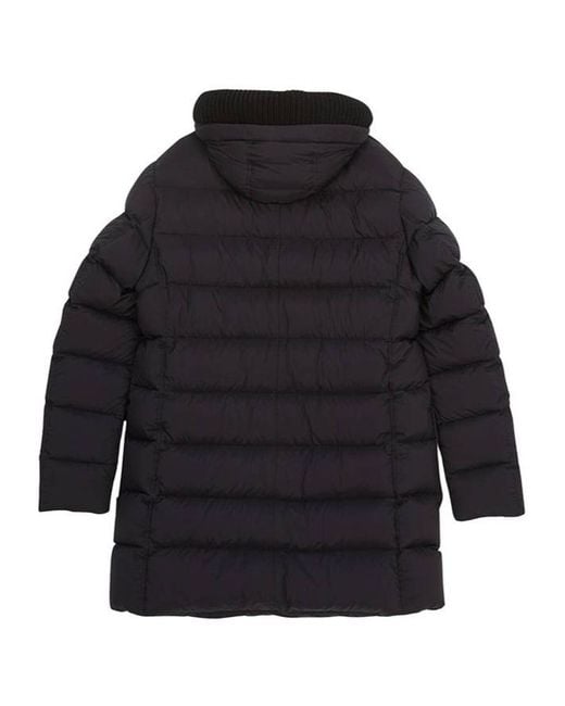Herno Blue Quilted Hooded Puffer Coat for men