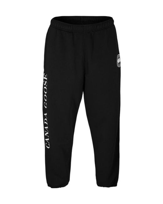 Canada Goose Black Logo Track Pants for men