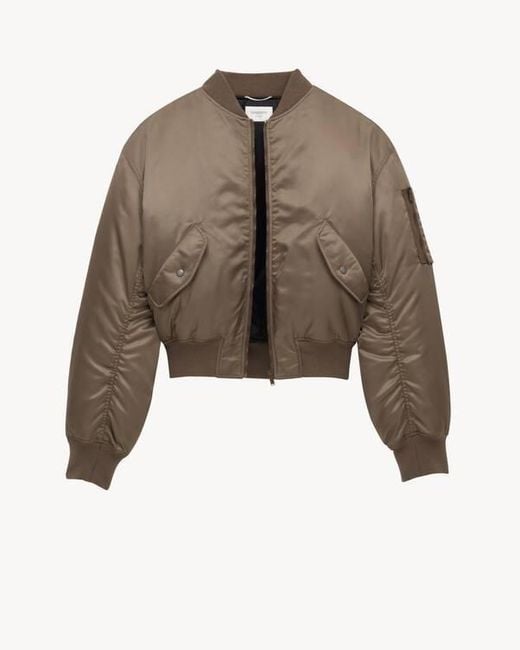 Saint Laurent Brown Bomber Jacket for men