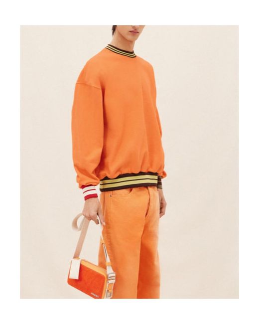 Jacquemus Orange Lasso Crewneck Sweatshirt for men