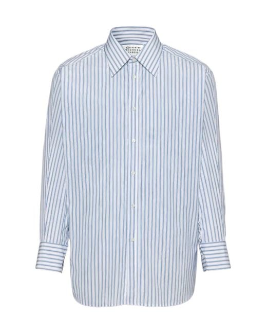 Maison Margiela Blue Stripe Shirt for men