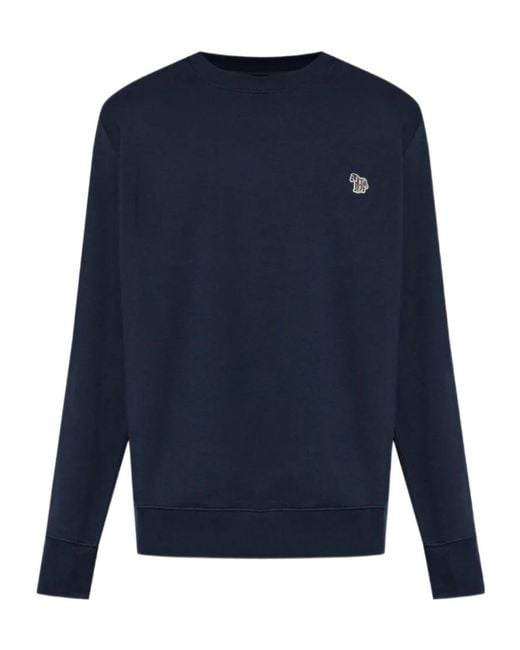 Paul Smith Blue Ps Zebra Patch Sweatshirt for men