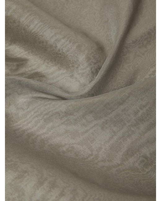 Max Mara Gray 'S Logo Patch Scarf