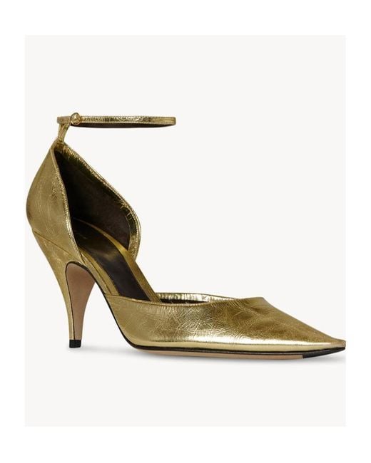 The Row Metallic Pointed High Heels