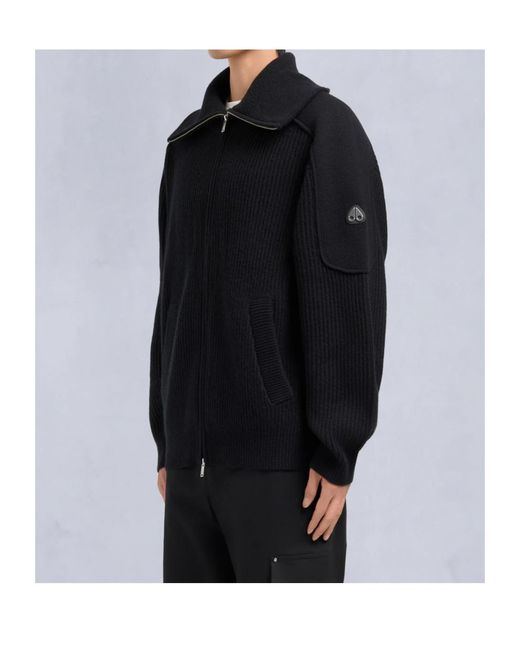 Moose Knuckles Blue Colson Cardigan for men