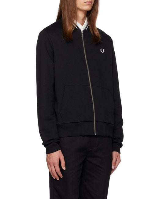 Fred Perry Blue Logo Zipper Casual Jacket for men